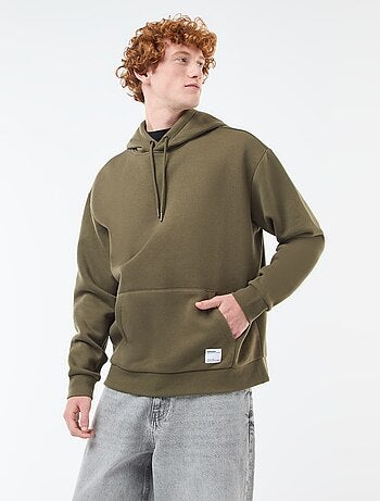 Hoodie van joggingstof