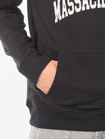 Hoodie van joggingstof met Harvard-print voor en achter