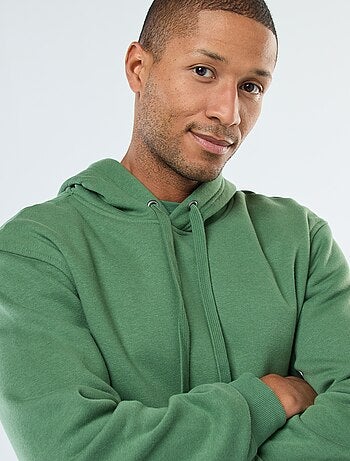 Hoodie van joggingstof met kangaroezak