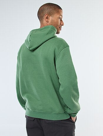 Hoodie van joggingstof met kangaroezak