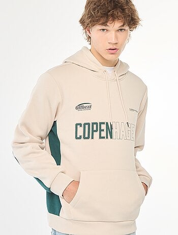 Hoodie van joggingstof met print