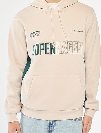 Hoodie van joggingstof met print