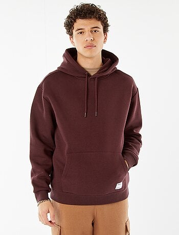 Hoodie van joggingstof