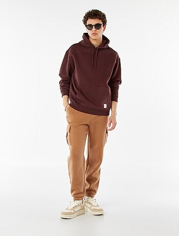 Hoodie van joggingstof