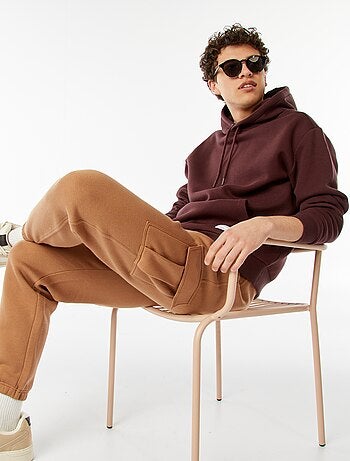 Hoodie van joggingstof