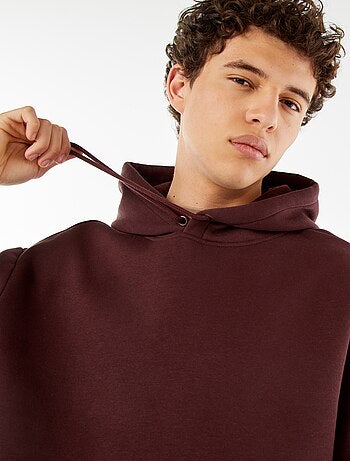 Hoodie van joggingstof