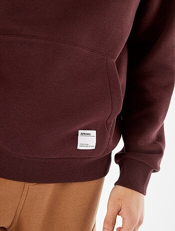 Hoodie van joggingstof