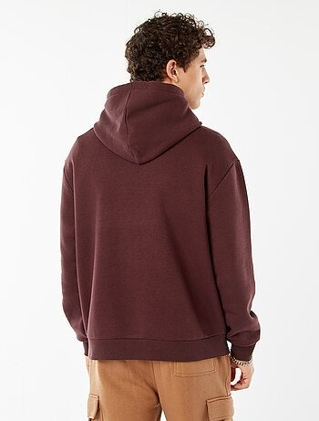 Hoodie van joggingstof