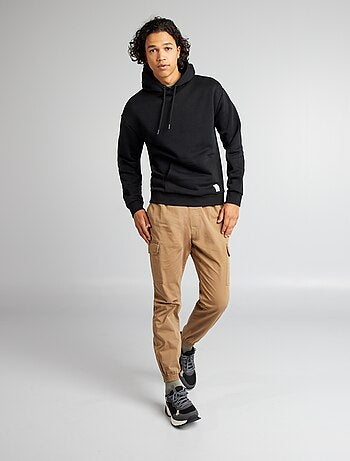 Hoodie van joggingstof