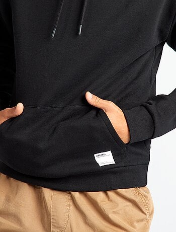 Hoodie van joggingstof