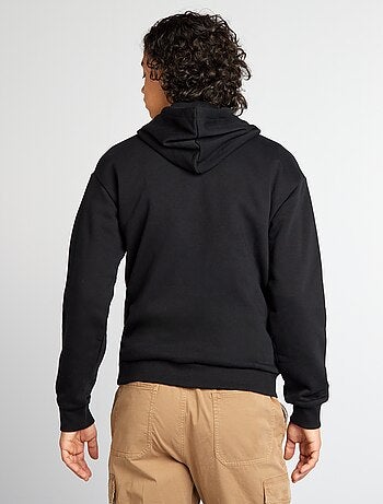 Hoodie van joggingstof