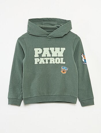 Hoodie van katoenfleece met PAW Patrol-print