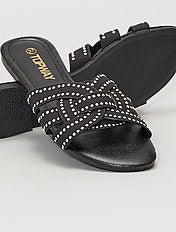 Witte Espadrilles/Instappers met Studs - Uwantisell.nl