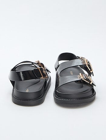 Instappers van imitatieleer met 3 verstelbare riempjes