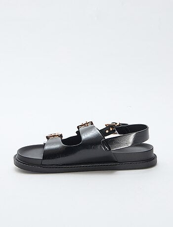 Instappers van imitatieleer met 3 verstelbare riempjes