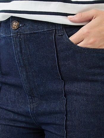 Jeans met hoge taille en wijde pijpen