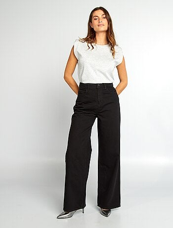 Jeans met wijde pijpen - L34
