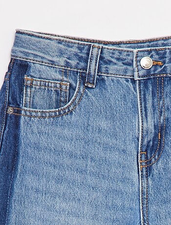 Jeans met wijde pijpen en contrasterende bies