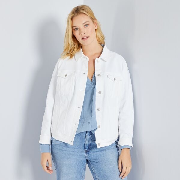 Jeansjasje Grande taille femme - wit - Kiabi - 25,00€