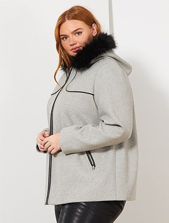 Dames Size+ - Jekker met gevoerde capuchon - Kiabi