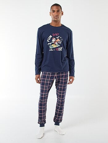 Jersey pyjama - T-shirt + broek 'Mickey' 'Disney' 2-delig