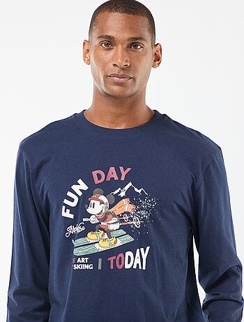 Jersey pyjama - T-shirt + broek 'Mickey' 'Disney' 2-delig