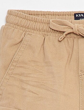 Jogg-broek van keperstof met zakken met klepje