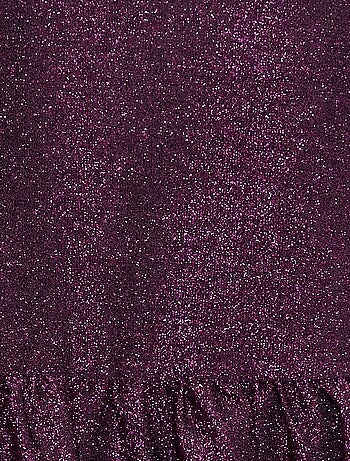 Jurk met korte mouw en pailletten