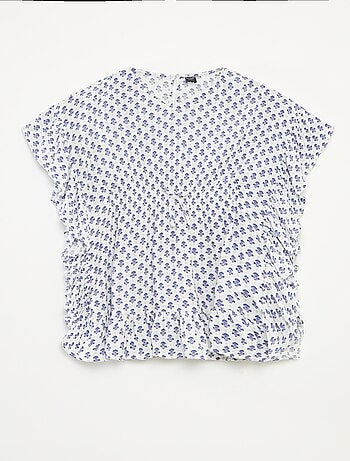 Jurk met volants en print