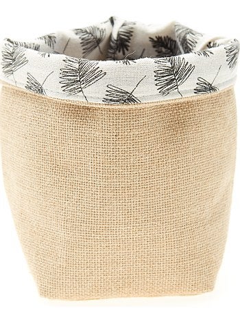 Jute mandje met bladeren - Kiabi