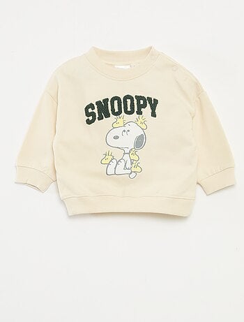 Katoenen fleecesweater 'Snoopy'