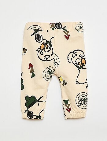 Katoenen joggingbroek met all-over 'Snoopy'-print