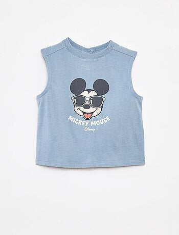 Katoenen mouwloze top met print 'Disney'