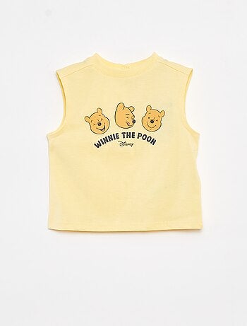 Katoenen mouwloze top met print 'Disney'