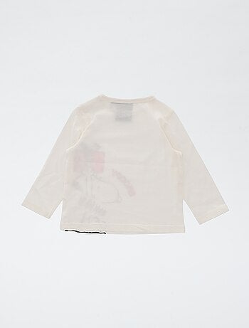 Katoenen Snoopy-pyjama met kerstprint