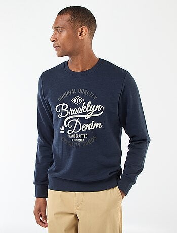Katoenen sweater met ronde hals