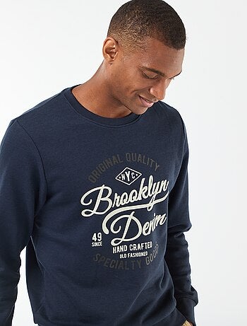 Katoenen sweater met ronde hals