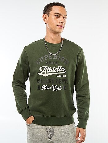 Katoenen sweater met ronde hals