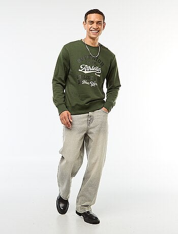 Katoenen sweater met ronde hals