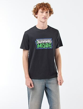 Katoenen T-shirt 'Fashion UK' 'Minecraft'