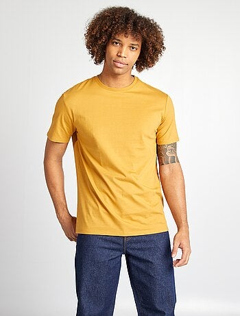 Katoenen T-shirt met ronde hals