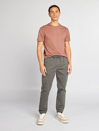 Katoenen T-shirt met ronde hals