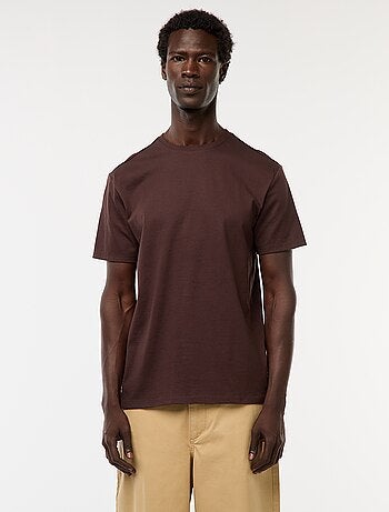 Katoenen T-shirt met ronde hals