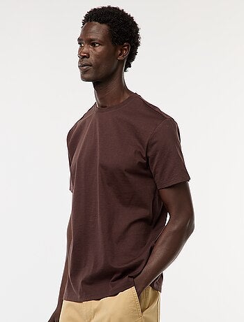 Katoenen T-shirt met ronde hals