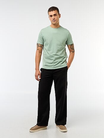 Katoenen T-shirt met ronde hals