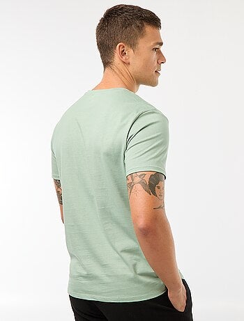 Katoenen T-shirt met ronde hals