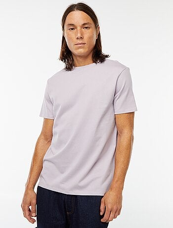 Katoenen T-shirt met ronde hals