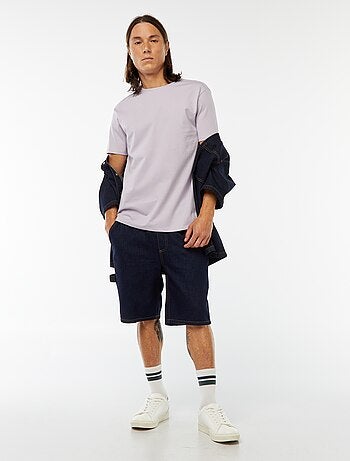 Katoenen T-shirt met ronde hals