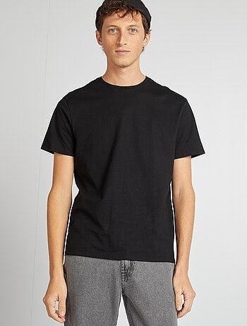 Katoenen T-shirt met ronde hals