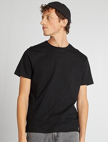 Katoenen T-shirt met ronde hals